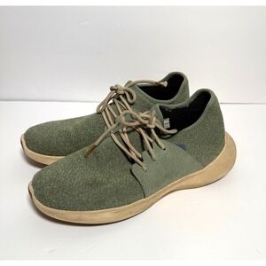 Vessi Everyday Classic Sneakers Mens‎ 11 Green Waterproof Lightweight Knit